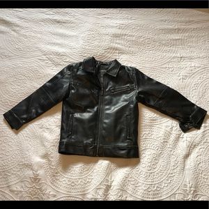 Moto jacket faux leather Kenneth cole boys size 6